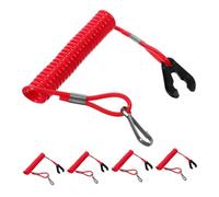 Toyvian 5PCS Boat Motor Tether Cord Emergency Stop Lanyard for Enhanced Safety Durable Quick Shutdown Tool for Outboard Engines