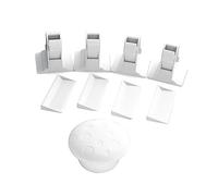 Toyvian 5pcs Boy Girl Safety Locks Invisible Magnetic Drawer and Cabinet Locks for Boys and Girls Easy to Install Strong Adhesive Protection Against Curious Fingers