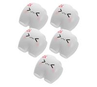 Toyvian 5Pcs Cartoon Tooth Charm Miniature Figurines Resin Craft Cute Emotion Micro Landscape Decor for Desktop and Home Display