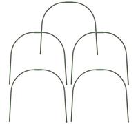 Toyvian 5pcs Chicken Tunnel Hoop Support Rods Garden Arch Frames for Poultry Run and Plant Cover Easy Install Greenhouse Hoops for DIY Chicken Coop and Vegetable Grow Tunnels