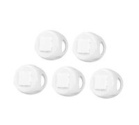 Toyvian 5pcs Child Proof Door Knob Covers, Pp Anti-Static Covers for Standard Spherical Doorknobs, Child Safety Locks to Keep Infants from Opening Doors, White