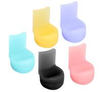 Toyvian 5pcs Colored Silicone Clarinet Thumb Rests Comfortable Protectors for Enhanced Support during Playing Easy to Install Lightweight and Portable Musical Instrument Accessories