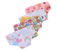 Toyvian 5pcs Doll Clothing Diaper: Reusable Baby Underwear Dressing Outfits for Dolls Role Playing Diapers Underpants Pretend Play Accessories