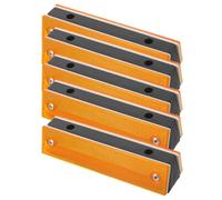 Toyvian 5pcs Double-sided Rectangular Road Reflective Markers Pavement Reflectors for Driveway and Highway Safety Sturdy and High Visibility Delineators