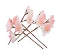 Toyvian 5pcs Faux Peach Blossom Diffuser Sticks, Reusable Aroma Diffusers Made of Tetrapanax Papyriferus Paper, Realistic Minimalist Style for Home Fragrance and Entryway Vase Floral Decor
