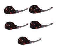 Toyvian 5pcs Folk Acoustic Guitar Pickguard Professional Protection for Your Guitar Surface Beautiful Design Lightweight Scratch-resistant