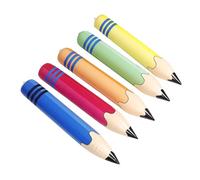 Toyvian 5pcs Giant Inflatable Crayon Decoration Pencil Balloons for Back to School Graduation Birthday Parties Fun Hanging Props for Classroom and Garden Celebrations
