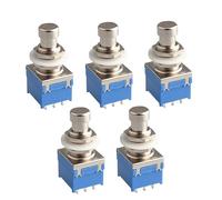 Toyvian 5pcs Guitar Effects Pedal Foot Switch Box Metal True Bypass Electric Guitar Effects Pedal Metal Button