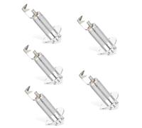 Toyvian 5pcs Guitar End Pin Jack Threaded Stereo Output Jack Socket for Guitar Supplies Accessory Electric End Pin Plug for Acoustic