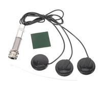 Toyvian 5pcs Guitar Pickup Adhesive Installation No Drilling Required Versatile Piezoelectric Microphone for Acoustic Instruments Compatible Ukulele Violin Banjo and More