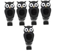 Toyvian 5pcs Guitar Tuning Device Violin Tuner Clip Ukulele Bass Tuner Easy to Use Musical Instrument
