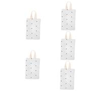 Toyvian 5pcs Hanging Tissue Bag for Easy Access to Wet Wipes Stylish Dot Pattern Wipe Holder Lightweight and Design for Car Stroller and Home Use