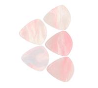 Toyvian 5pcs Heart-shaped Guitar Picks Resin Plectrum Unique Design for Electric Acoustic Bass Ukulele Daily Practice