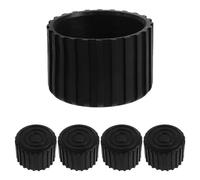 Toyvian 5pcs Heavy Duty Fitness Equipment Leg End Caps - φ50mm Thick Anti-Vibration Shock Absorbing Plastic Pads for Treadmill Protection Mat, Non-Slip Floor Mat for Hardwood and Carpet