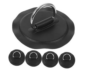 Toyvian 5pcs inflatable paddle board paddleboard inflatable boat kayak d rings for seat attachment inflatable kayak d rings kayak stainless d ring tie down Buckle rubber boat suite
