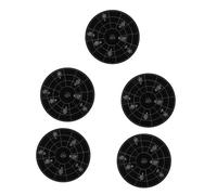 Toyvian 5pcs Melody Tool Chord Theory Learning Tool Aluminum Alloy Chord Wheel Supply for Musicians Wheel for Guitar Music Melody