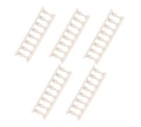 Toyvian 5pcs Micro Landscape Fence Miniature Garden Baluster Railing for Dollhouses and Craft Projects Detailed Decor Enhances Realism and Aesthetics Miniature Worlds