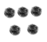Toyvian 5pcs Microphone Windscreen Cover Blowout Mic Cover Microphone Wind Muff for Outdoor Wind Deflectors Protective