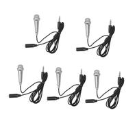 Toyvian 5pcs Mini Recording Microphone Portable Tiny Microphones for Singing Phone Laptop Use for Recording Phone Mic Tablet Mini Mic Practical Phonemic Device