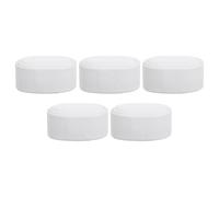 Toyvian 5pcs Mini White Carbon Fiber Watch Pillows with Leather Case Small Watch Cushion Inserts for Travel and Jewelry Box Display