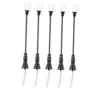 Toyvian 5pcs Miniature Garden Lamp Models for Sand Table Decor Delicate Street Lamp Miniatures for House Interior and Scene Decoration Warm