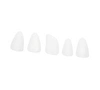 Toyvian 5pcs Pipa Nails String Instrument Fingertip Protective Covers Nylon Finger Picks Guitar Ukulele Child Practice Tools White