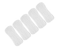 Toyvian 5pcs Pure Cotton Diapers Reusable for Boy Girl Newborn Soft Burp Cloth Liners White Small