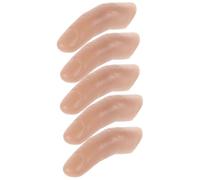 Toyvian 5Pcs Realistic Severed Finger Sleeves Extended Fake Fingers for Magician Tricks Unique Props for Stage Performance Cosplay and Party Pranks
