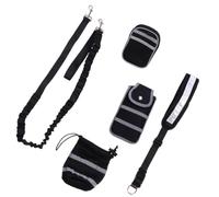 Toyvian 5pcs Reflective Dog Leash Nylon Rope with Metal Clips, Balance between Freedom and Control, for Hiking and Backyard Activities, Includes Key Bag and Water Cup Bag Random Color