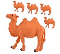 Toyvian 5pcs Resin Camel Figurines Miniature Garden Decorations Desktop Ornaments for Patio Lawn Home DIY Craft Accessories