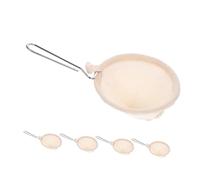 Toyvian 5pcs Reusable Fine Mesh Coffee Drip Filter Bags with Stainless Steel Handle Flannel Strainers for Precise Brewing of Coffee Tea Soy Milk and Food Filtration Portable and Easy to
