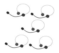 Toyvian 5pcs Rock Star Fake Microphone Headset Props Lightweight Cosplay Accessories for Concerts Masquerade Parties and Singing Costume Events