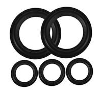 Toyvian 5pcs Rubber Speaker Edge Surround Rings Replacement Gaskets for High Fidelity Sound Durable Weather Resistant Rubber Parts for DIY Repairs Upgrades