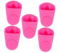 Toyvian 5pcs Saxophone Mouthpiece Protector Cap for Alto Sax and Clarinet Noise and Easy to Clean for Musicians and Music Lovers Medium Rose Red