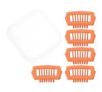 Toyvian 5pcs Small Dog Hair Clips for Puppies and Dogs, Lightweight Abs Material with Stable Nose Bridge Design, Cute Dogshaped Snap Barrettes for Party and Daily Walks