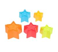 Toyvian 5pcs Stacking Cups for Boys and Girls Plastic Boy Girl Stacker Toy Numbers for Early Learning Rabbit Theme Toy for Childrens Playtime