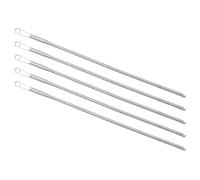 Toyvian 5Pcs Stainless Steel Bendable Spring Drawstring Threader Tool for Sewing Elastic Waistbands, Hoodie Strings, DIY Crafting and Threading Accessories