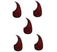 Toyvian 5pcs Thickened Guitar Pickguard for Acoustic Guitar Impact Plate Scratch Resistant Scratch Plate Decoration Creative Design