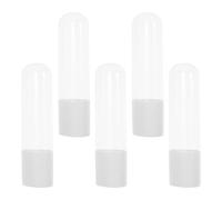 Toyvian 5pcs Travel Water Flosser Nozzle Storage Box, Dustproof Plastic Nozzle Protection Case, Portable Organizer for Oral Irrigator Tips, for Bathroom and Travel Use
