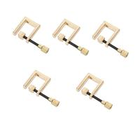 Toyvian 5pcs Violin Making Tool Professional Clamp for Luthiers Edges Fixture for Violin Repairs Convenient and Portable Design for Seam Maintenance
