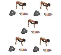 Toyvian 5sets Acoustic Guitar Capo Shark Picks Set Tuner Guitar Pick Holder Portable Capo for