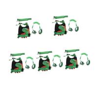 Toyvian 5sets Boys and Girls Boy Girl Wrist Strap Safety Leash Dinosaur Pattern Harness for Walking Lost Wrist Bands