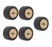 Toyvian 5sets Cassette Deck Pinch Roller Copper Roller Replacement for Audio Recorders Bearing Wheel for Smooth Compact Design Easy to Store and Carry