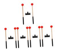 Toyvian 5sets Drumsticks Holder for Tongue Drum Xylophone Marimba Mallets for Percussion Instruments Easy to Use for Beginners Includes Mallet Stand