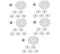 Toyvian 5sets Flute Repair Kit Stainless Steel Flute Parts Replacement Gasket Fastening Washers Screws Supplies