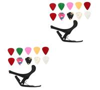 Toyvian 5sets Professional Guitar Capo Set Picks Portable Tuning Clip for Electric Acoustic Guitars for Musicians Beginners and Music Teachers Lightweight Design