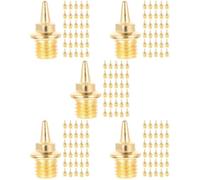 Toyvian 5sets Replacement Track Spikes for Shoes Lightweight Aluminum Alloy Spikes for Running Jumping Outdoor Sports for Competitions 48pcs*5