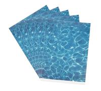 Toyvian 5Sheets Artificial Water Sheet for Sand Table Model Decoration Scenery Decor Fake River Tile and Stream Basing Miniature DIY Landscape Realistic Water Effect for Home and Theme Decor