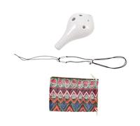 Toyvian 6 Hole Ocarina Dolomite Music Instrument for Boys and Girls and Adults Portable Mini Ocarina Alto c Key