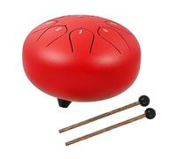 Toyvian 6 Inch Lotus Style Ethereal Drum Set Carbon Steel 8-Tone Hollow Drum for Yoga Meditation Children's Musical Enlightenment